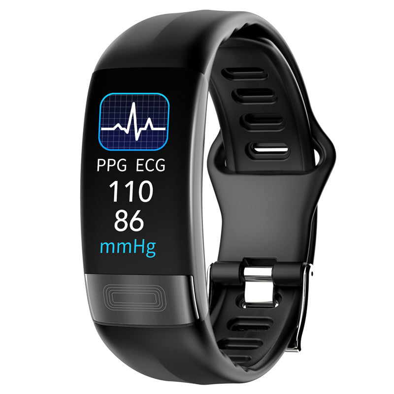 Body Temperature Smart Bracelet ECG Heart Rate Blood Pressure Blood Oxygen Health Test Sleep Exercise Waterproof - Your Shopify
