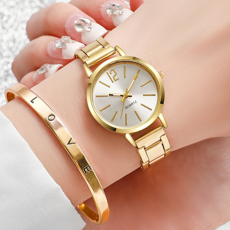 Women's Minimalist Casual Versatile Watch Bracelet Set - Your Shopify