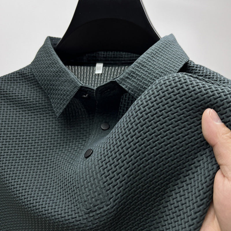 Mesh Ice Silk Short Sleeve Shirt - Your Shopify