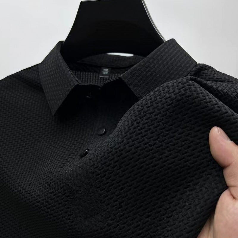 Mesh Ice Silk Short Sleeve Shirt - Your Shopify