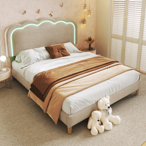 Gepolstertes Bett Aus Rosa Samt - Your Shopify
