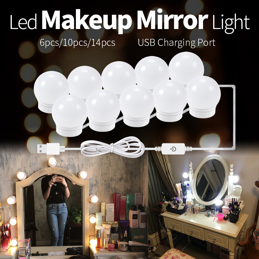 USB Touch Switch LED Mirror Light Bulb - Your Shopify