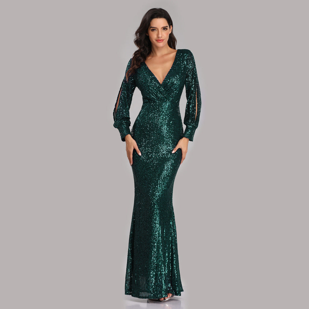 Autumn And Winter Cross-border Hot-selling Foreign Trade Dress Multicolor Plus Size Long Sleeves - Your Shopify