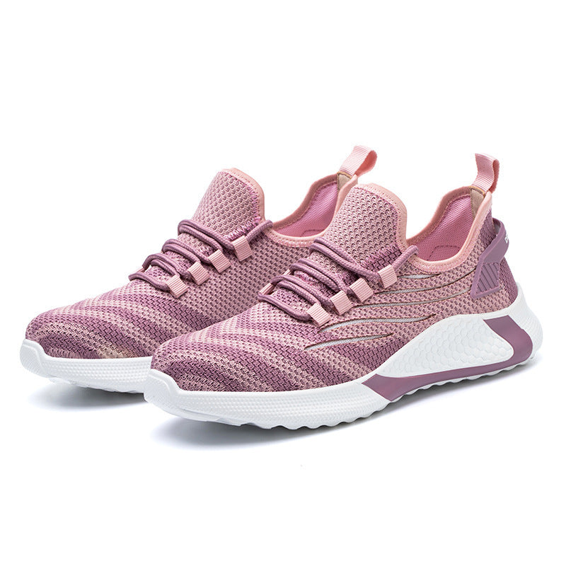 Steel Toe Safety Shoes Men's Anti-Smashing and Anti-Piercing Safety Shoes Flying Knitted