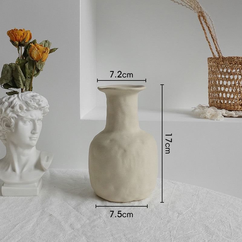 Simplicity Ceramic Vase Dry Flower Arrangement Home Decoration Ornament Living Room Display Art Vases - Your Shopify