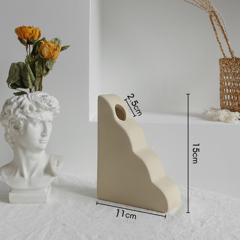 Simplicity Ceramic Vase Dry Flower Arrangement Home Decoration Ornament Living Room Display Art Vases - Your Shopify