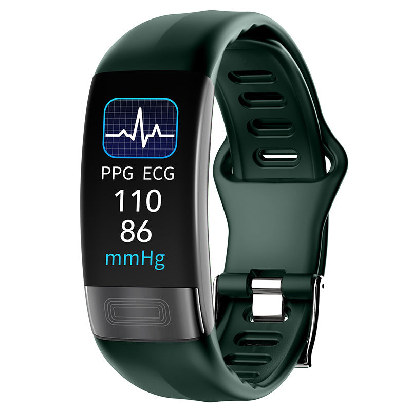 Body Temperature Smart Bracelet ECG Heart Rate Blood Pressure Blood Oxygen Health Test Sleep Exercise Waterproof - Your Shopify