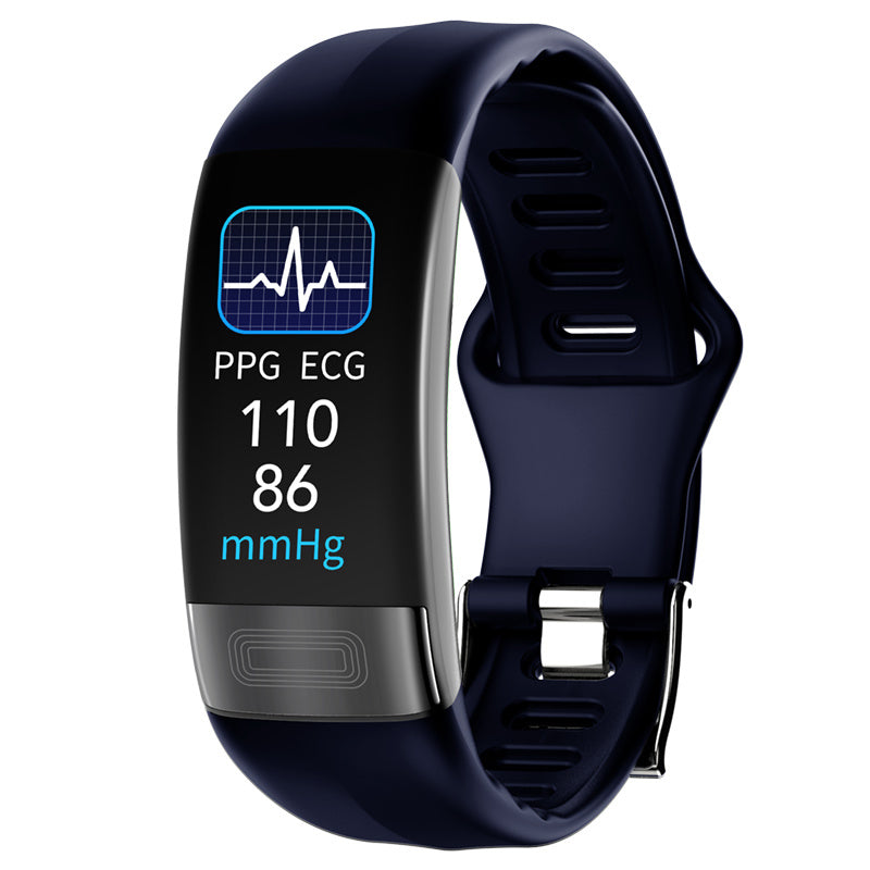 Body Temperature Smart Bracelet ECG Heart Rate Blood Pressure Blood Oxygen Health Test Sleep Exercise Waterproof - Your Shopify
