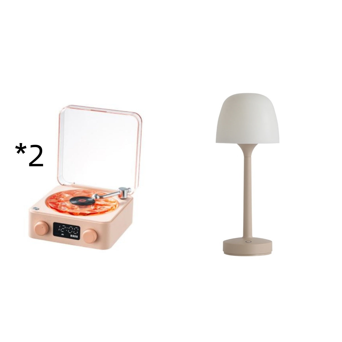Retro Turntable Speaker Wireless Bluetooth-compatible 5.0 Vinyl Record Player Stereo Sound With White Noise RGB Projection Lamp Effect - Your Shopify