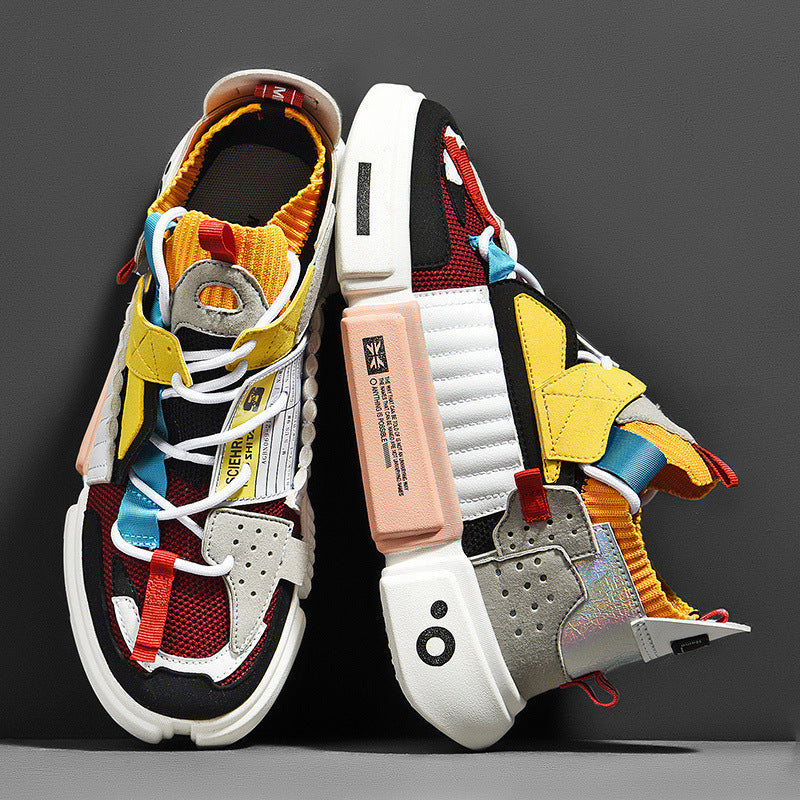 High-top Fashion Breathable Men's Platform Sneakers - Your Shopify