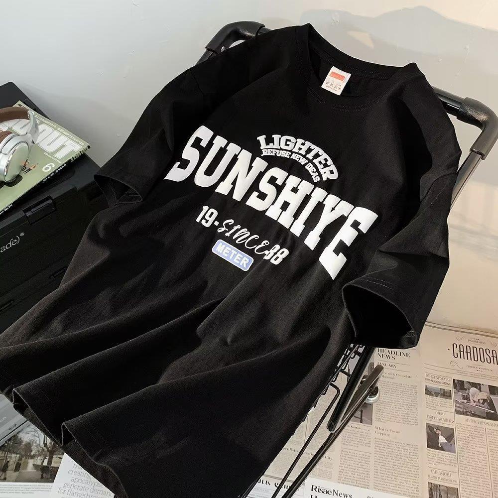Fashion Brand Hong Kong Style Short Sleeve T-shirt Men's Loose Casual - Your Shopify