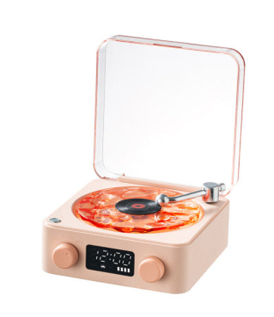 Retro Turntable Speaker Wireless Bluetooth-compatible 5.0 Vinyl Record Player Stereo Sound With White Noise RGB Projection Lamp Effect - Your Shopify