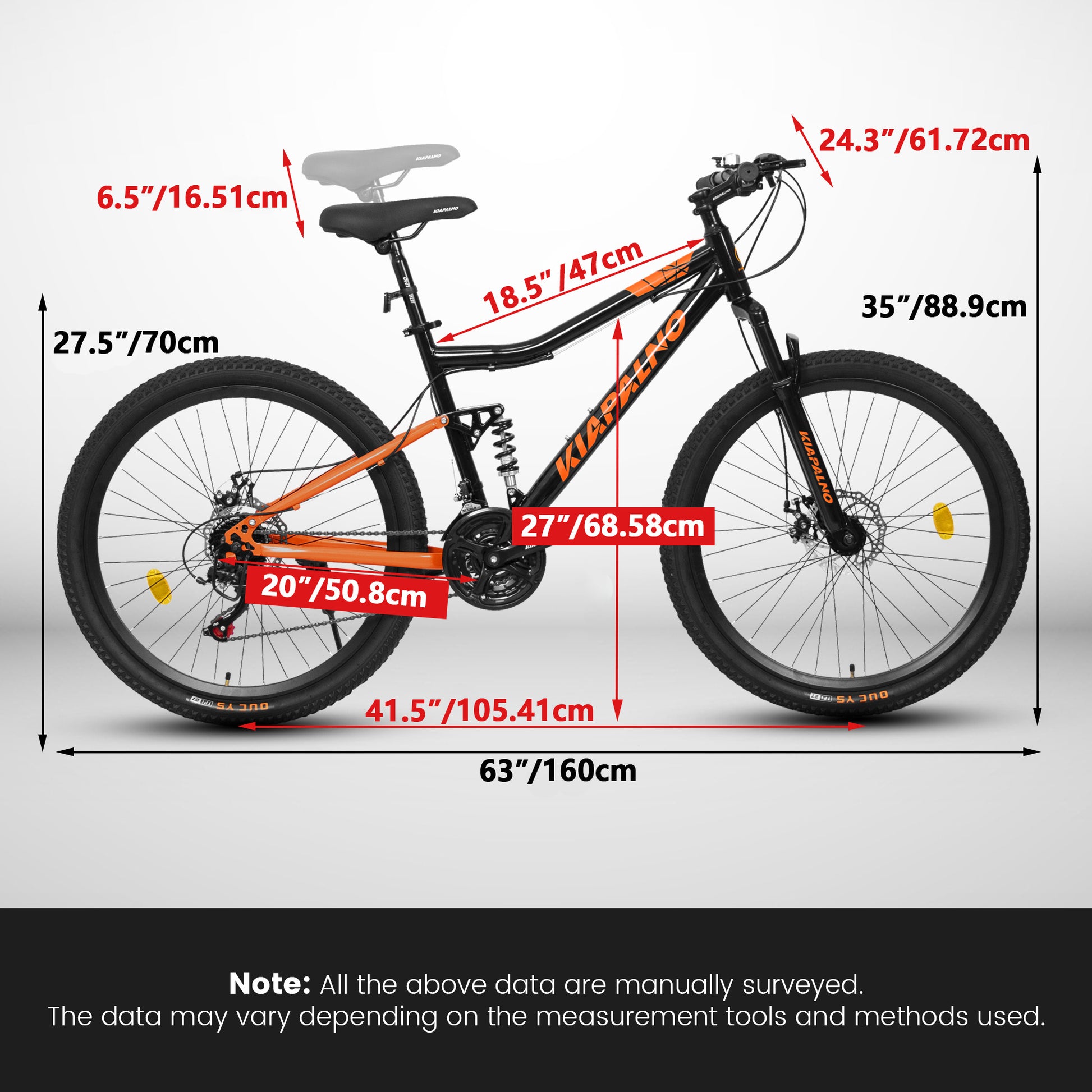 A26336-26 Inch Steel Frame Shock Fork Plus Shock Absorber 21-speed Unisex Mountain Bike