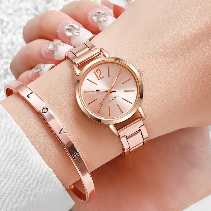 Women's Minimalist Casual Versatile Watch Bracelet Set - Your Shopify
