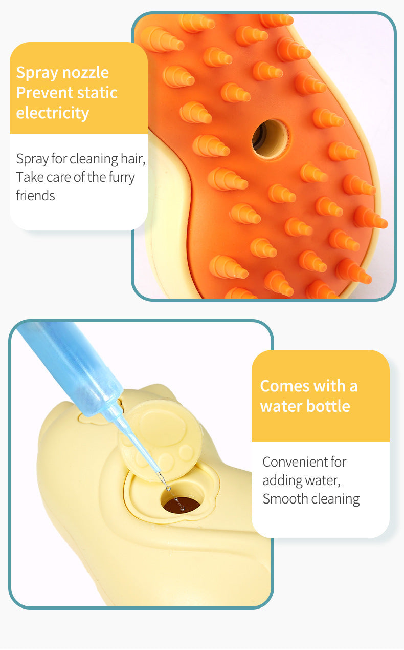 Electric One-click Disposable Spray Brush Cleaning And Removing Hair Comb - Your Shopify
