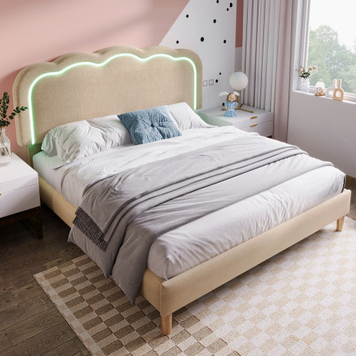 Gepolstertes Bett Aus Rosa Samt - Your Shopify