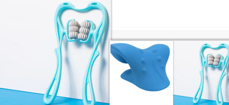Multifunctional Manual Six-wheel Neck Massager Massage Relieve Roller Massage Tool - Your Shopify