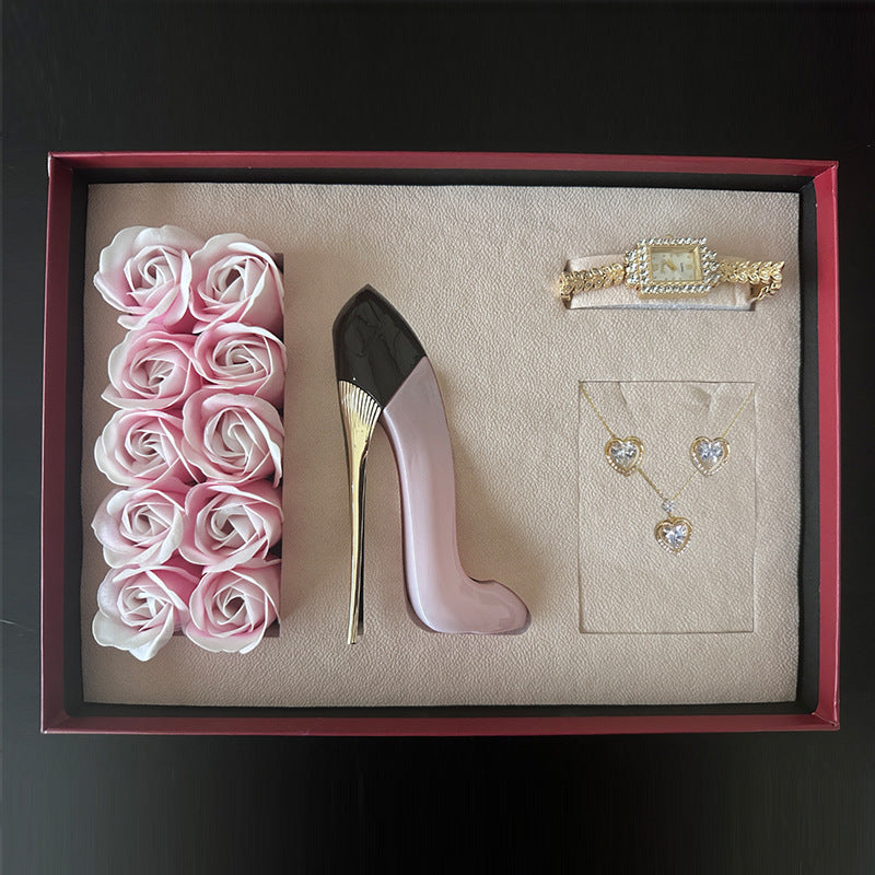 Watch Suit Perfume Watch Ear Studs