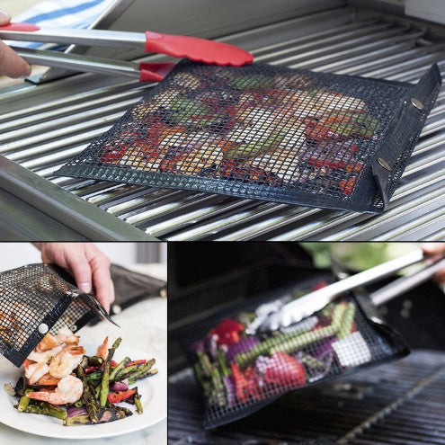 Reusable BBQ Grill Mesh Bag Non-stick Barbecue Baking Isolation Pad Outdoor Picnic Camping BBQ Kitchen Tools - Your Shopify