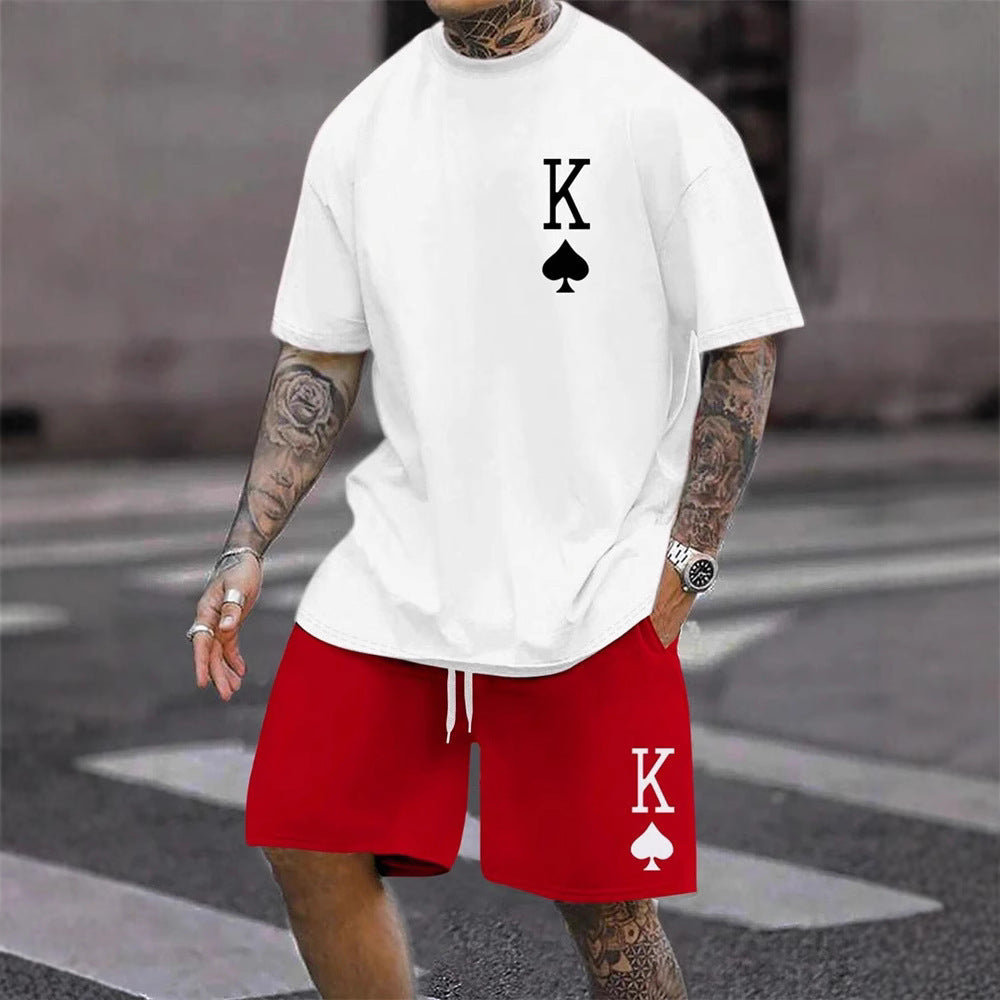 Personality Men's 3D Digital Printing Suit