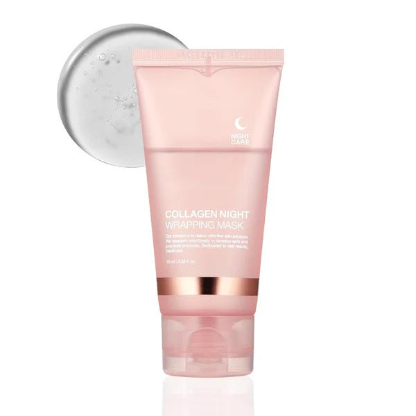 Face Night Mask Collagen Wrapping Mask Natural Ingredients Firming Elasticity & Hydration Anti-wrinkle For Skin Care - Your Shopify