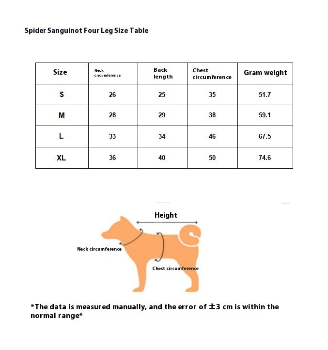 Halloween Personalized Bloodshot Spider Dog Skirt Clothes - Your Shopify