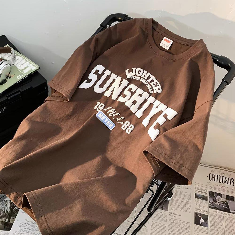 Fashion Brand Hong Kong Style Short Sleeve T-shirt Men's Loose Casual - Your Shopify