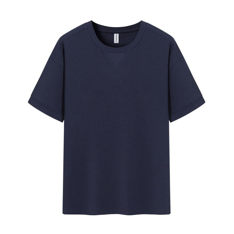 Waffle Heavy Short-sleeved T-shirt For Men - Your Shopify