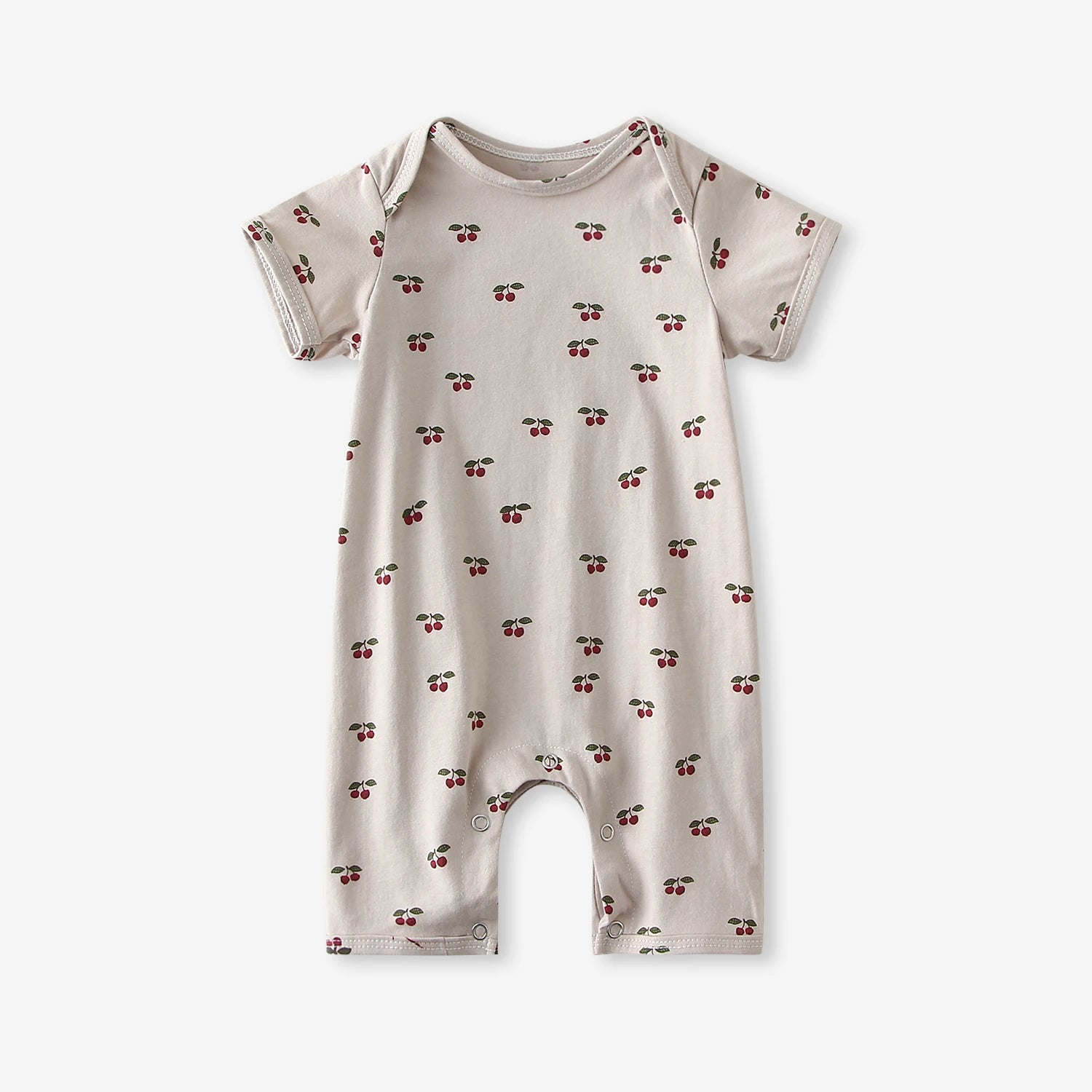 Newborn Baby Boys Girls Romper Summer Cotton Short Sleeve Print Jumpsuit Infant Pajamas 0-2Y Baby Clothes
