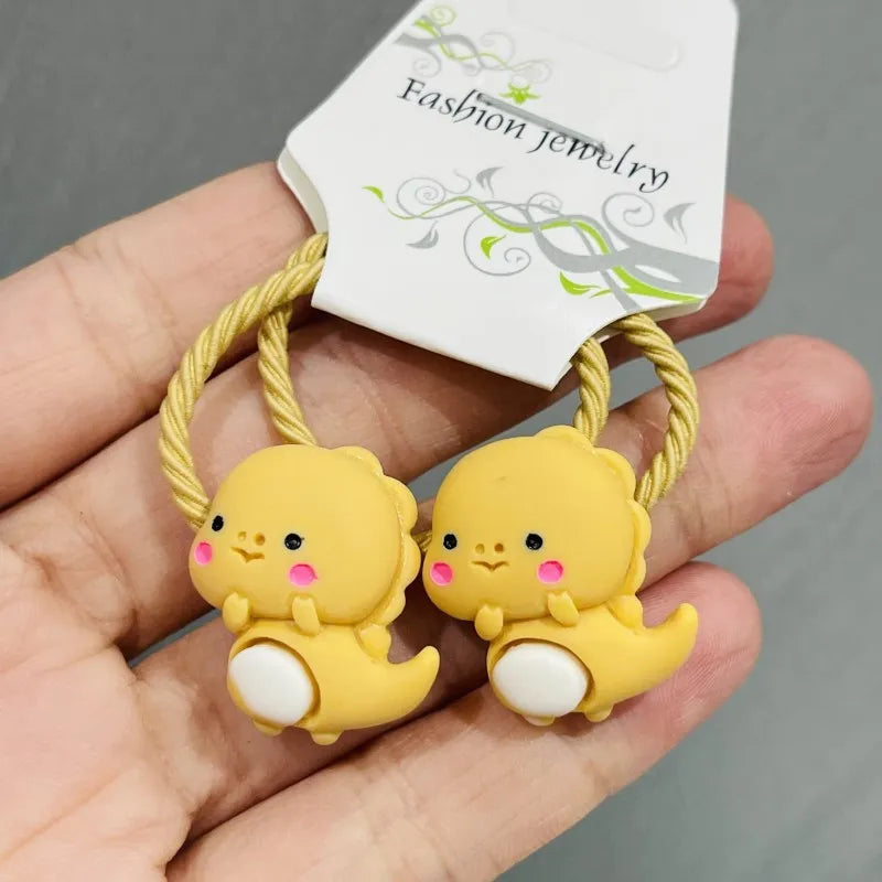2Pcs Shiny Starfish Children Elastic Hair Bands Ponytail Holder Hair Ties Headband Scrunchie Hair Accessories for Girls