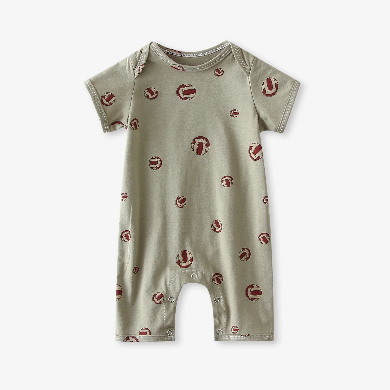 Newborn Baby Boys Girls Romper Summer Cotton Short Sleeve Print Jumpsuit Infant Pajamas 0-2Y Baby Clothes