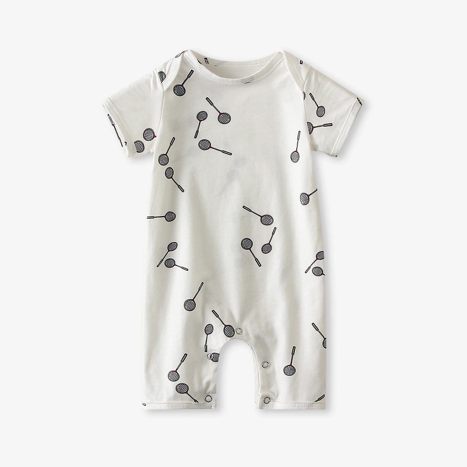 Newborn Baby Boys Girls Romper Summer Cotton Short Sleeve Print Jumpsuit Infant Pajamas 0-2Y Baby Clothes