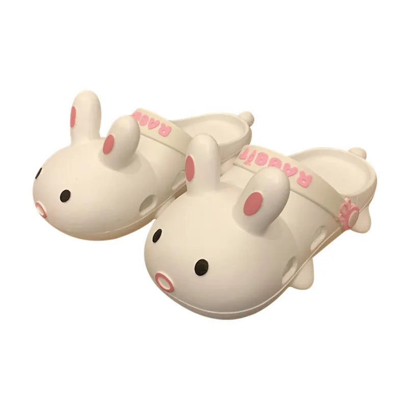 SP&CITY Summer Shoes For Women Kawaii Cartoon Animal Hole Slippers PVC Massage Home Slippers Platform Sandals 2021 For Woman