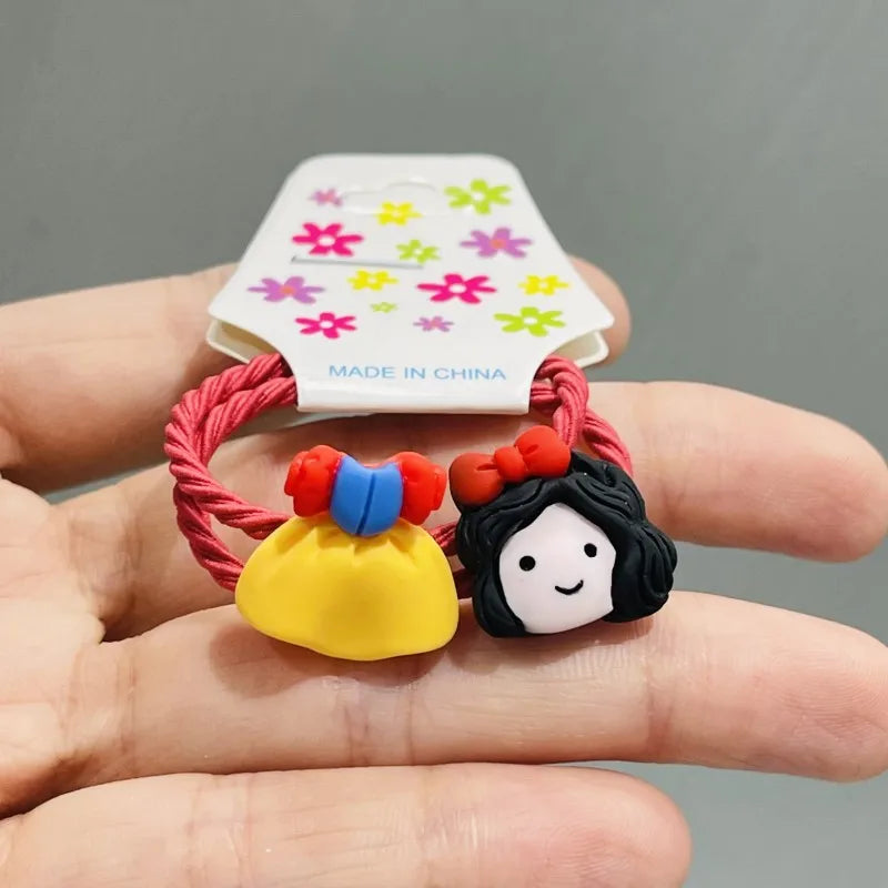 2Pcs Shiny Starfish Children Elastic Hair Bands Ponytail Holder Hair Ties Headband Scrunchie Hair Accessories for Girls