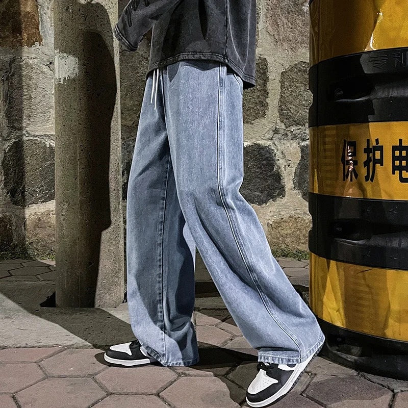 Men's Straight Loose American Design Jeans - Your Shopify