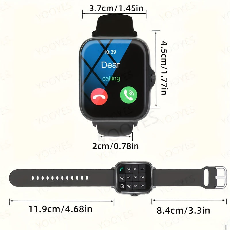 HD Large Screen Pedometer Heart Rate Monitoring Smart Watch