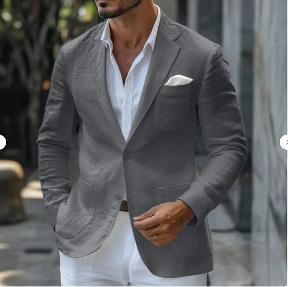 Business Casual Printing Fashionable Jacket Men