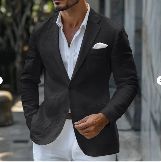 Business Casual Printing Fashionable Jacket Men