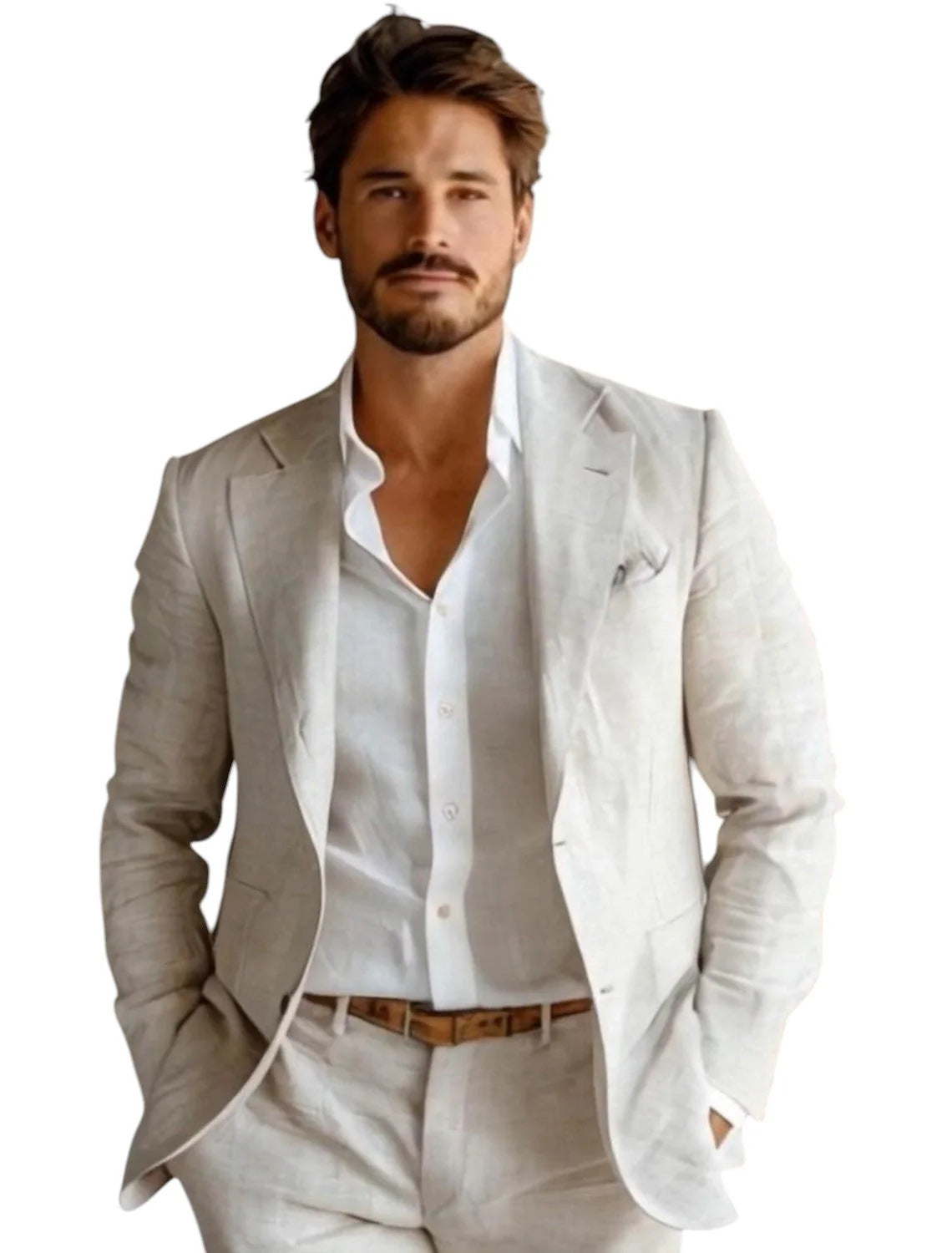 Business Casual Printing Fashionable Jacket Men