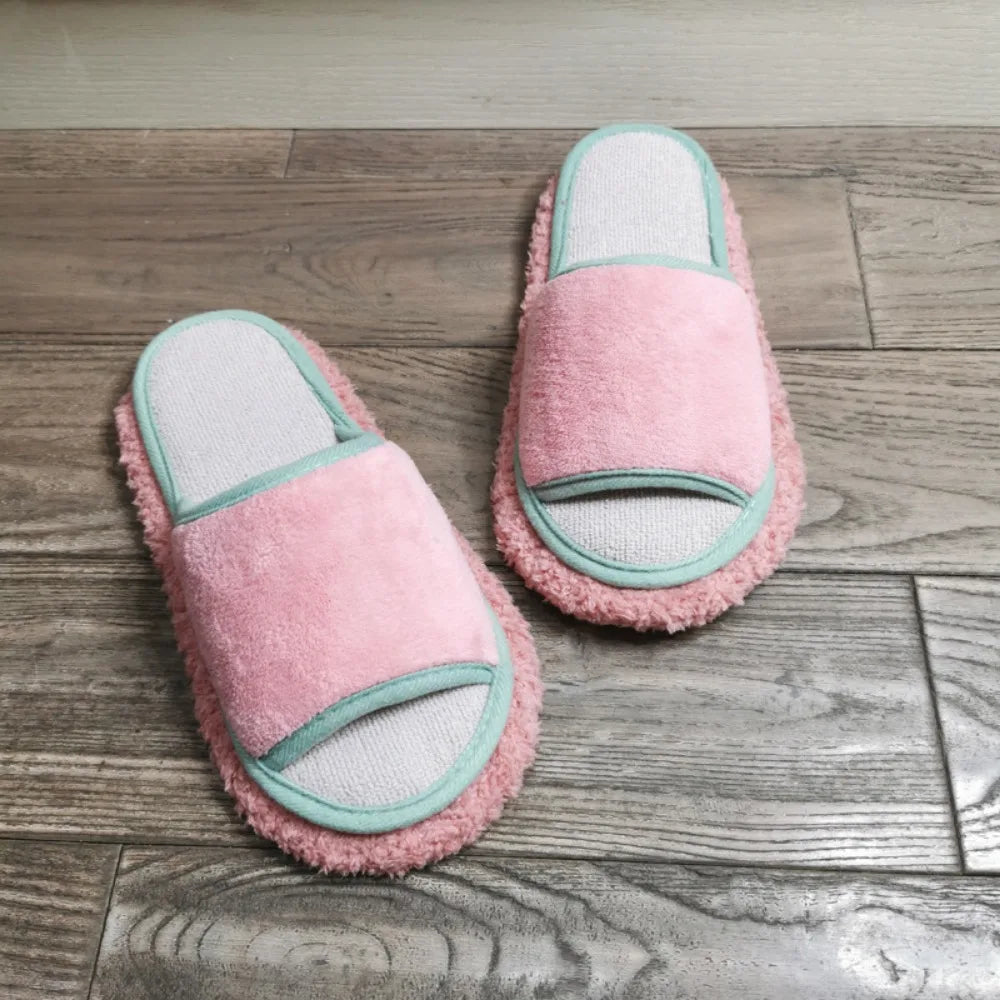 House Floor Detachable Lazy Polishing Cleaning Microfibre Mop Slipper Mopping Shoes Foot Shoes