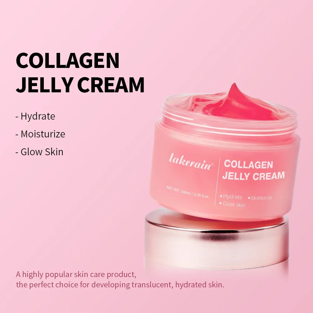 Collagen Jelly Cream Enhances Skin Barrier Moisture 24-hour Facial Shine Natural Ingredient Korean Face Care Products
