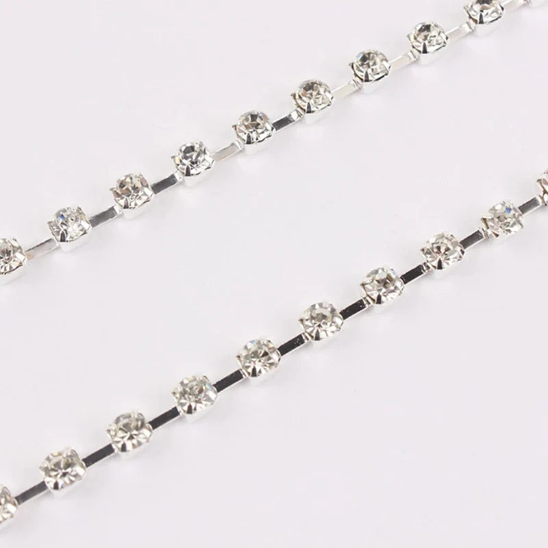 Stonefans 1 Pair Adjustable Shoulder Straps Fashion Accessories Crystals Body Jewelry Women Rhinestones Bras Strap Wedding Dress