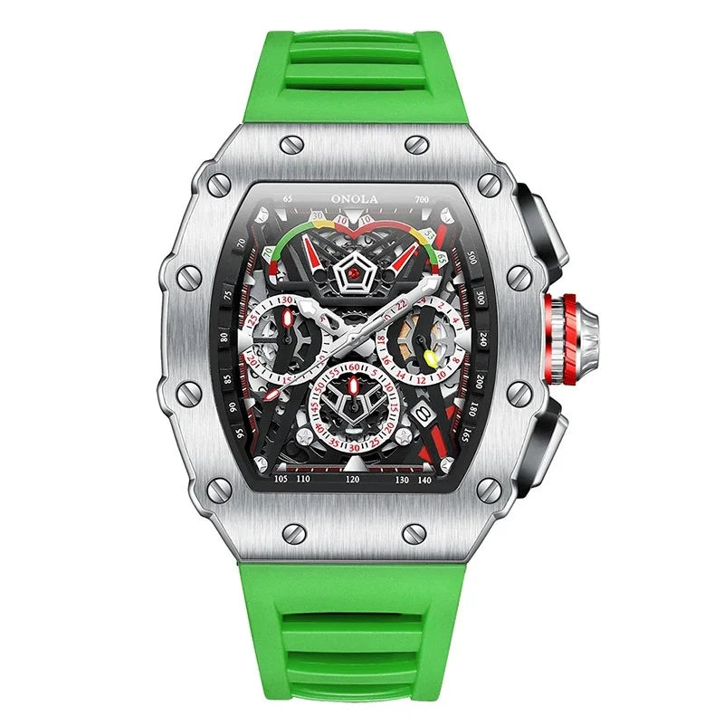 ONOLA 6827 Fashion Luxury Hands Clock Multifunction Waterproof Luminous Sports Casual Male Quartz Watches for Men Reloj Hombre
