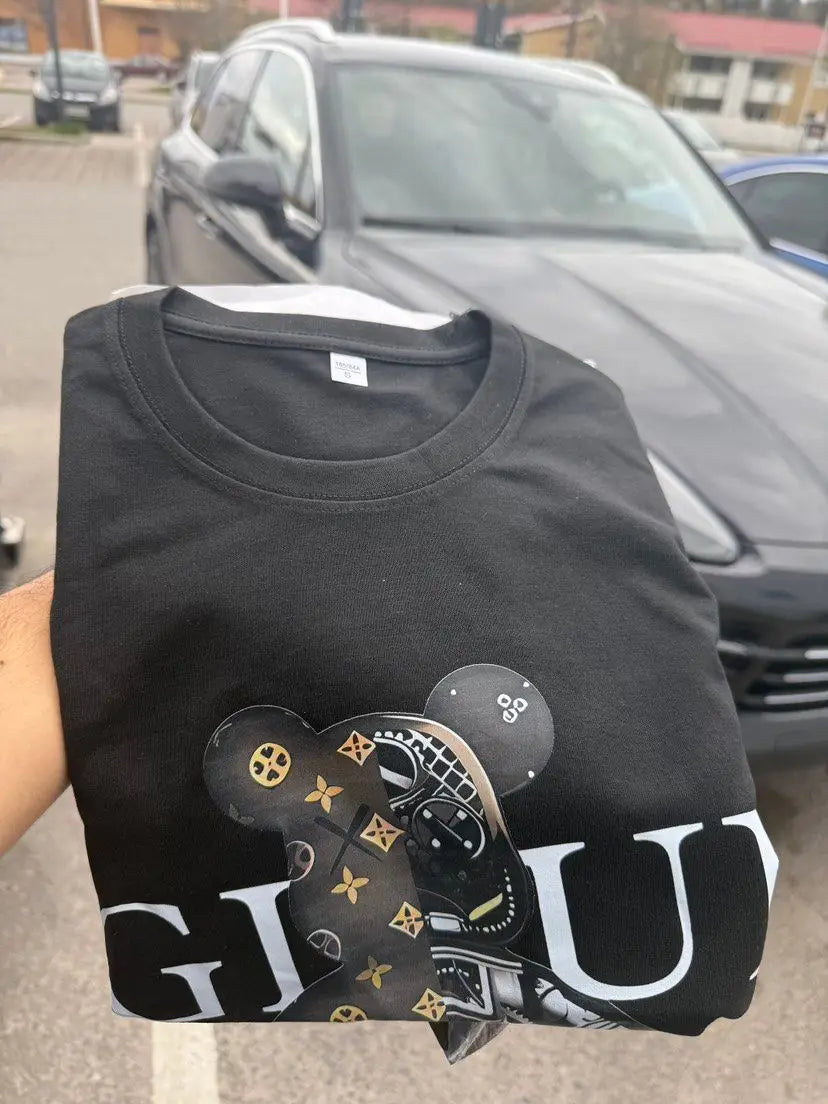 2025 Summer Fashion Short-sleeved Designer Letter Pattern Printing Pure Cotton Loose Casual Short-sleeved T-shirt Clothing