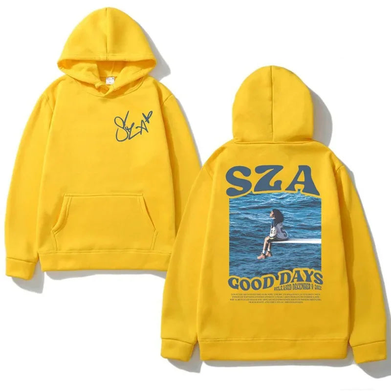 Autumn And Winter Hoodie Singer Sza Music Album Sos Printed Hoodie Women Sweatshirt Hip Hop Unisex Streetwear Y2k Clothing Men