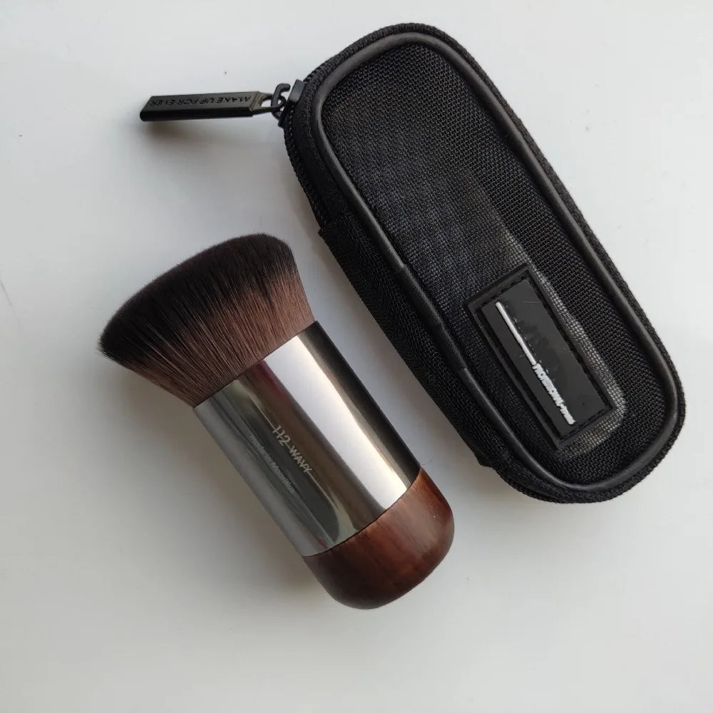 with Free Bag Buffing Foundation Brush Durable Aluminum Mouth Tube Round Head Makeup Brus Wood Handle Eyeliner Brush for Girls