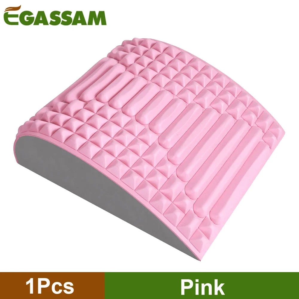 Back Stretcher Pillow, Neck Lumbar Support Massager, Sciatica, Herniated Disc Pain Relief Massage Relaxation, Posture Corrector