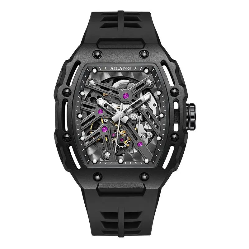 AILANG New Sports Skeleton Mechanical Wristwatch Stainless Steel Waterproof Automatic Watch Top Brand Men Watches Reloj Hombre