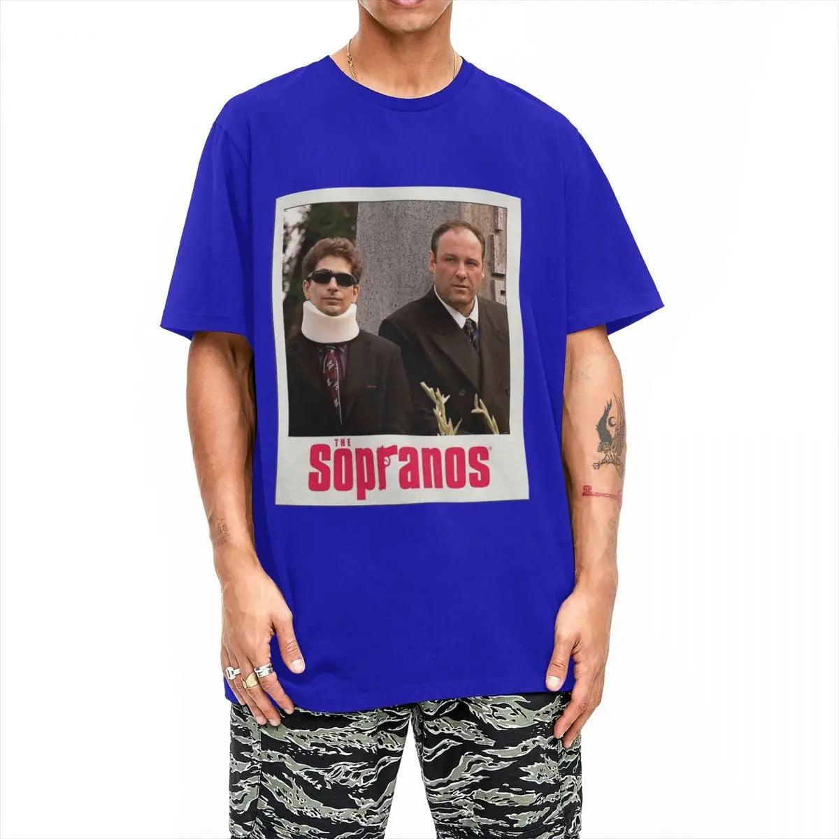 Tony Soprano Pop Culture T-Shirt Harajuku T-Shirts Short Sleeves Funny Tshirt Beach Cotton Round Neck Oversized Clothes