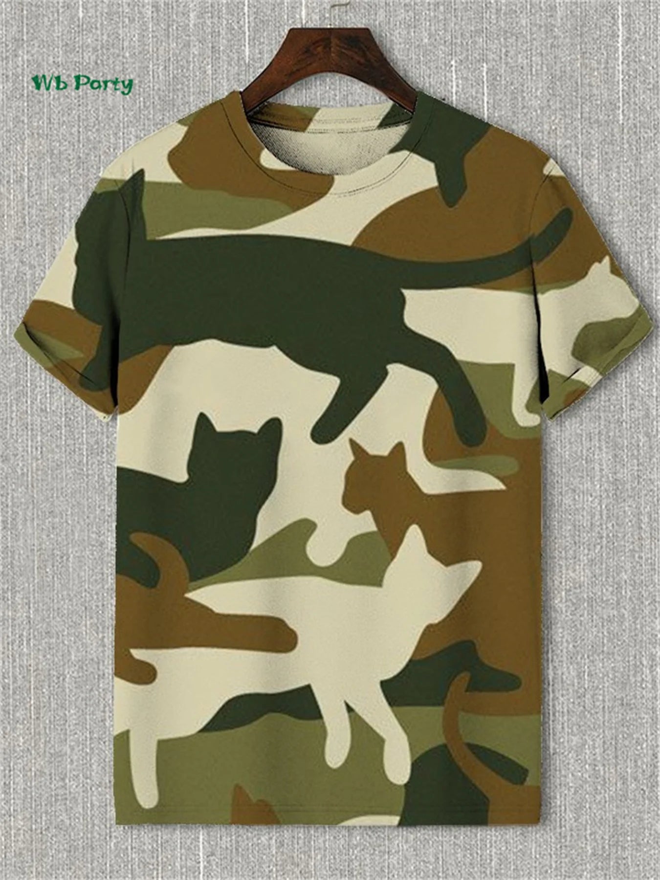 Fashion Men's T-Shirt 3D Cat Print Short Sleeve T-Shirt Art Design Funny T Shirt Summer Street Casual Oversized Men's Clothing